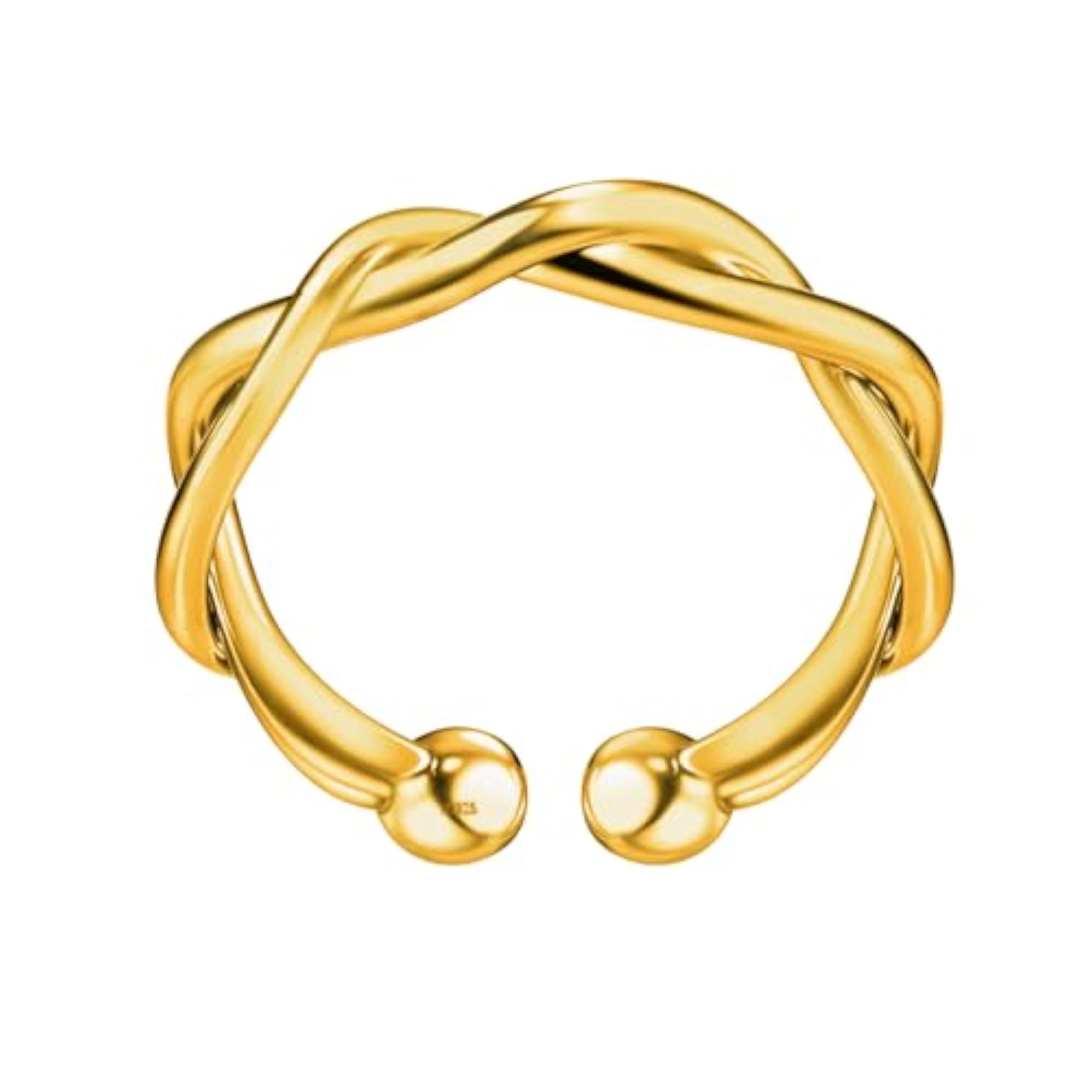 925 Silver Nose Ring for Women in 18K Gold Finish