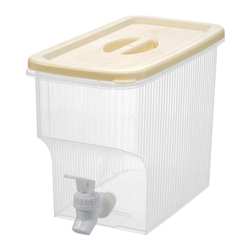Dispensador de bebidas – Dispensador de bebidas con grifo | Dispensador de bebidas de espiga | Jarra de bebidas de té | Portátil transparente de gran capacidad 3.9L tarro de hielo fuera de Cocc de