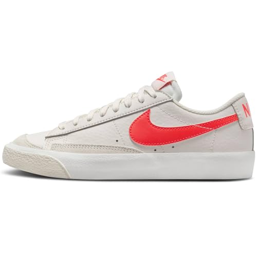 Nike Blazer Low '77 Big Kids' Shoes (DA4074-005, Phantom/Summit White/Bright Crimson) Size 5.5