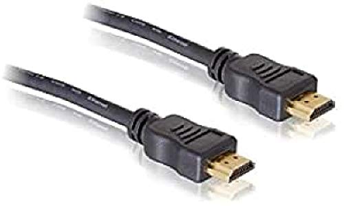 Cable HDMI 4K 3 metros DeLOCK v1.4 negro conector dorado de alta definición 82454