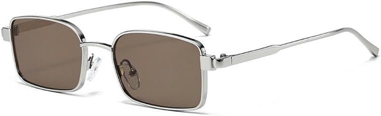 Sunglasses Retro Metal Square-Frame Sunglasses, Unisex, Stylish Streetwear Style Uv400 Glasses