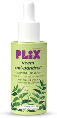 PLIX - THE PLANT FIX Neem Anti-Dandruff Advanced Serum | 3% Dandelix Pro™ & Ichthyol® Pale| Quick absorbing, Non-greasy & Lightweight | 50ml