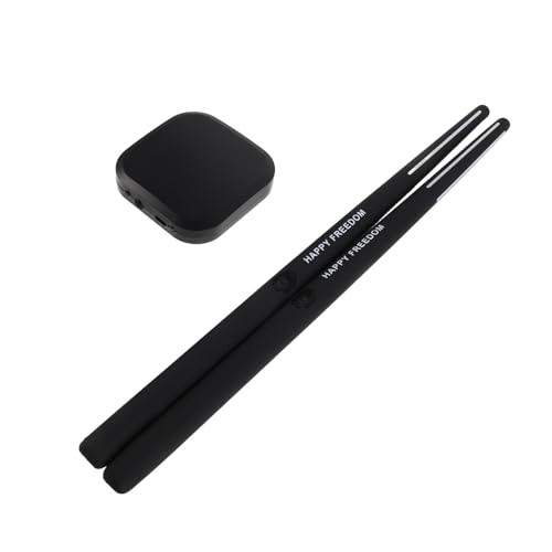Baguettes de batterie noires FRCOLOR en plastique et métal pour practice pads