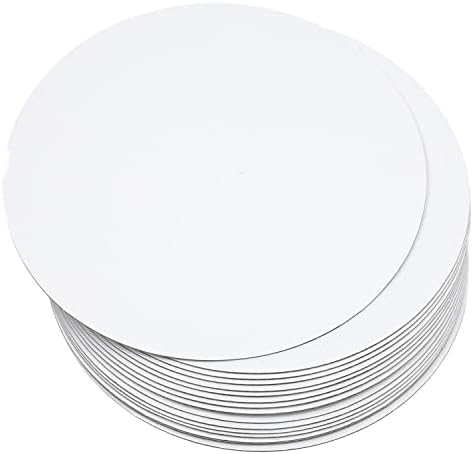 40-Packs Cake Boards Round 10 Inch White Cake Circles Rounds Base Food-Grade Cardboard Cake Plate（Thinner But Stronger） qiqee