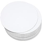 8 Inch White Cake Boards Round 40-Packs Circles Rounds Base Food-Grade Cardboard Cake Plate(Thinner But Stronger) qiqee