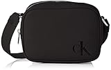 Calvin Klein Damen Umhängetasche Sculpted Camera Bag18 Mono aus Kunstleder, Schwarz (Black), Onesize