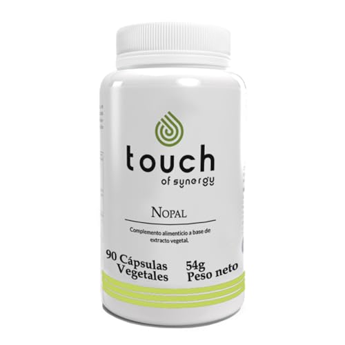 TOUCH OF SYNERGY - Nopal - 60 Cápsulas - Extracto de Nopal - Controla el Apetito, Regula el Azúcar en Sangre y Mejora la Digestión