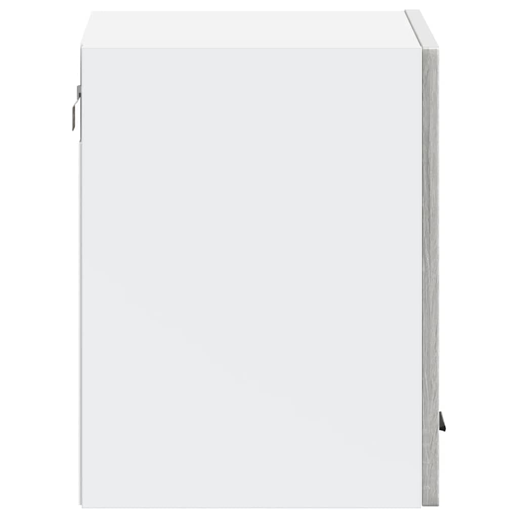 vidaXL Pensile da Cucina Porto Grigio Sonoma in Legno Multistrato, pensile da Cucina, Armadio da Cucina a Parete, pensili con Ante, pensile Montato