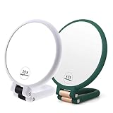 FUHUIM 1x 15x Magnifying Handheld Mirror White 1X/20X Magnifying Handheld Mirror , Portable Travel F