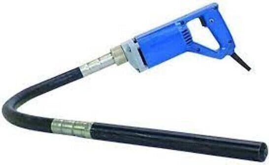 Efficient Concrete Vibrator: Electric Vibrating Tool in Blue with 1.5 Meter Rod