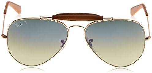 Ray-Ban AVIATOR CRAFT - ARISTA/LIGHT BROWN LEATH Frame GREEN GRADIENT BLUE+  POLAR AR Lenses 58mm Polarized : Buy Online at Best Price in KSA - Souq is  now Amazon.sa: Ray-Ban: Fashion
