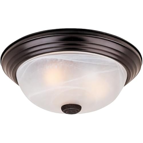 DESIGNERS FOUNTAIN Reedley 11-Inch 2-Light Flush Mount, Oil Rubbed Bronze