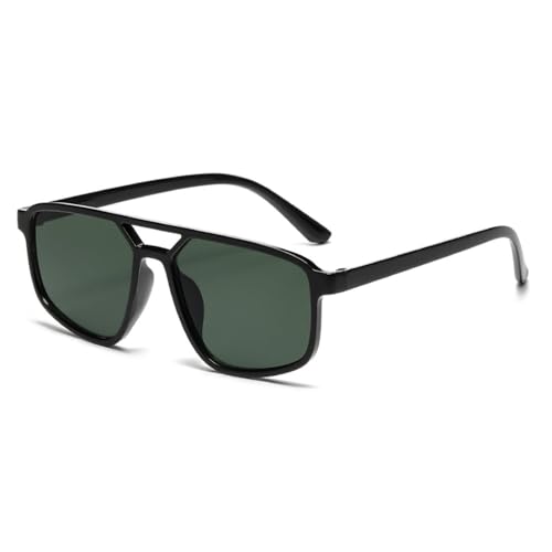 Lunettes de soleil verte mode carré vintage pour vos sorties d'été en ville