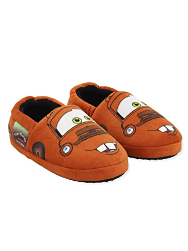 Disney Cars Tow Mater Tow Truck Toddler Boys Plush Aline Slippers (Brown, 7-8 M Us Toddler) #TOP2
