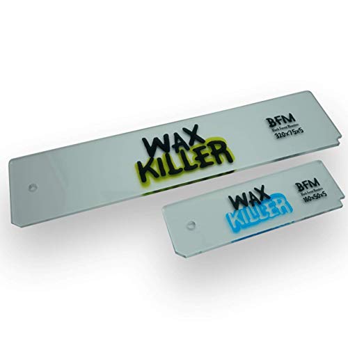 Wachs Abziehklinge Set Wachsabziehklingen - Wachsrakel in Zwei Größen 5mm stark.