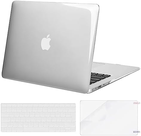 MOSISO Coque Rigide Ultra Slim Pour MacBook Air 13 Pouces A1369/A1466 (2010-2017) - Plastique Snap On, Noir