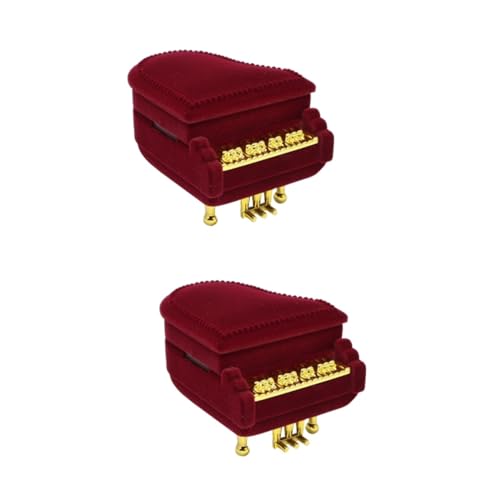Bague de piano boîte en velours contre la perte de bijoux