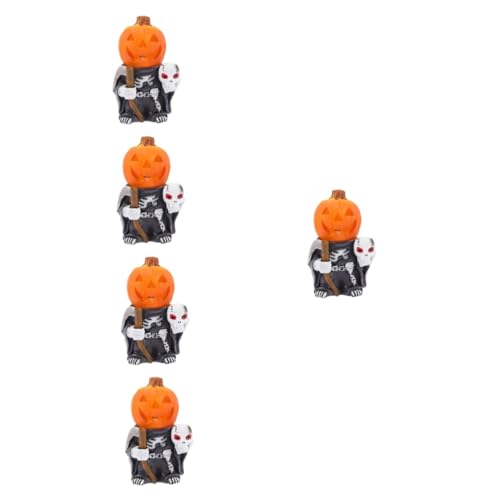 Citrouille Halloween lot de 5 pour une déco automnale réussie - 2