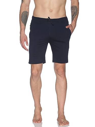 Image of Dollar Cotton Rich Fabric Solid Men's Shorts | Contrast Piping | One Side Zipper Pocket with Embossed Branding | Self Waistband with Drawcord | Wide Array of Attractive Colours