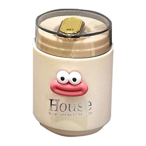 Moreeulsi Distributeur automatique de -dents, distributeur automatique de -dents,Porte--dents automatique en forme de bouche amusante | Récipient créatif et mignon pour -dents, pot distributeur de