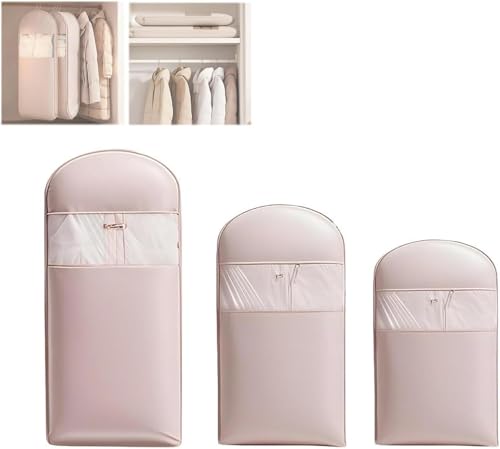 Bolsas para abrigos de plumas ahorradoras de espacio con funda antipolvo hermética textil 2