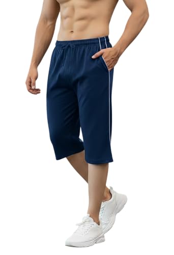 Image of FEEL TRACK Men's Regular Fit Three Fourth Capri