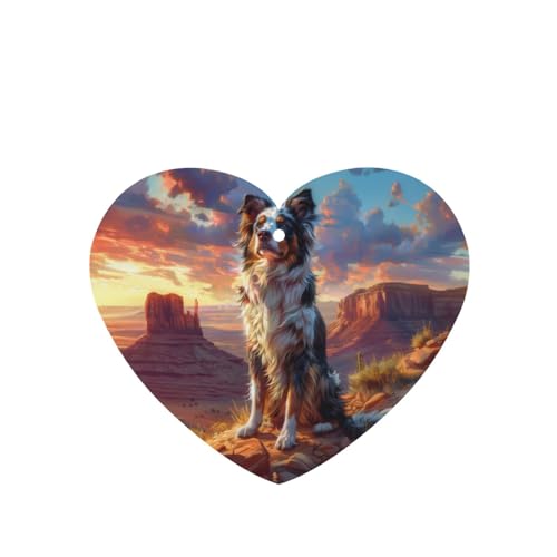 IYOVI Car Air Fresheners Cards - Set of 4 Pieces with Stylish wise Australian Shepherd Print - Long-Lasting Fragrance for Your Vehicle