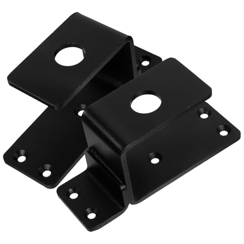 SHINEOFI Set 2 Staffe in Metallo Pesante per Supporto Barra Porta a Scomparsa Serratura Regolabile per Sicurezza Casa e Appartamento Blocca Porta Resistente per Uso Domestico e