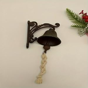 Vintage Cast Iron Dinner Bell Entry Door Bell IndoorOutdoor Metal Decorative Bells Training Dog Bell