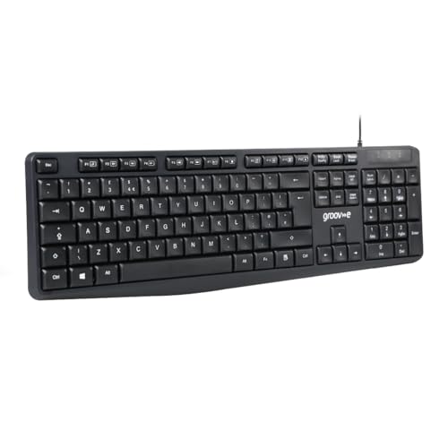 groov e Wired Full-Size Keyboard Black