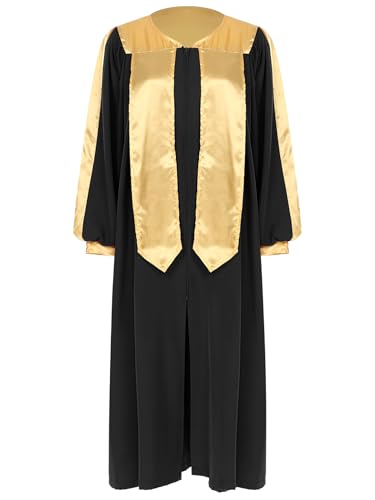 Unisex Womens Mens Choir Robes with Cuff Sleeves for Church Adults Graduation Gown Baptismal Robes3