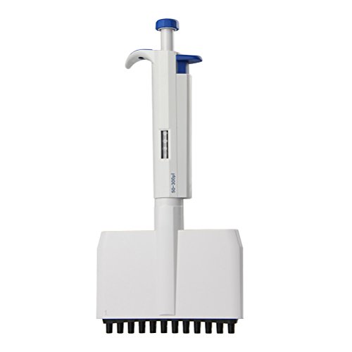 Pipetas ajustables multi-canal, 12 canales autoclavable pipeta/micropipeta, rango de volumen 50 - 300�L