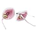 Leegoal Cosplay Pretty Costume Cat Ears - White with Pink