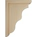 Ekena Millwork BKT02X05X07HARW Hamilton Traditional Wood Brackets, 2 1/4