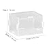 MYCENSE Reptile Feeding Box Ventilation Holes Acrylic Transparent Turtles Box Breathable for Frog Turtle Frogs Chameleons, 10x8x7cm