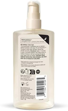 HASK Intensive Repair Hair Oil & Strength & Length Boosting Scalp and Hair Serum - Repairs Damage, Strengthens, Adds Shine & Moisture, Prevents Breakage, Sulfate-Free, Cruelty-Free