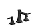 Kohler 27399-4-BL RIFF WIDESPREAD BATHROOM SINK FAUCET, Matte Black, 1.2 GPM
