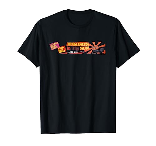 Image of Sex Pistols Official Holidays In The Sun Black T-Shirt
