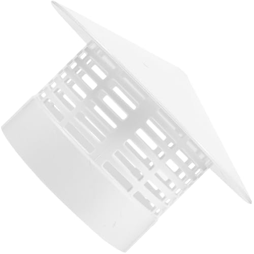 ULTECHNOVO Cubierta de Ventilación para Chimenea 110 Blanca Resistente al Viento y Lluvia Tapa de Ventilación de PVC para Techo Protección contra Aves y Roedores Accesorios para Estufas y