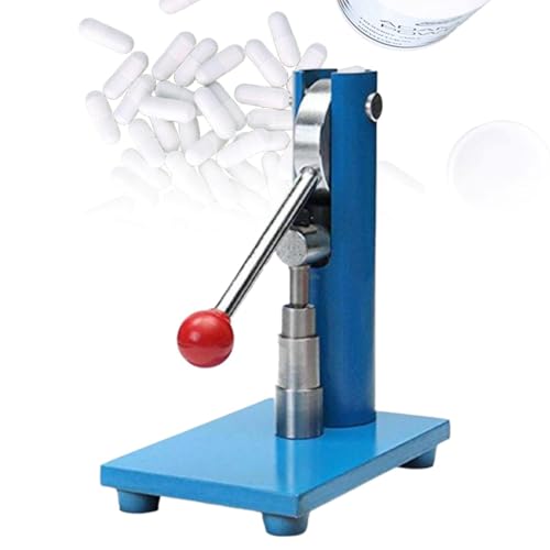 Macchina da stampa a leva per compresse con stampo in acciaio inox per uso in laboratorio, ideale per la produzione di pillole da polvere medicinale, acido benzoico e campioni di carbone