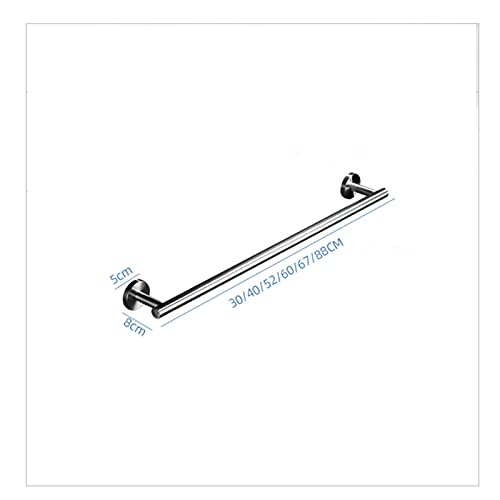 Support de rangement pour serviettes simples LiChA rond mural de 40cm