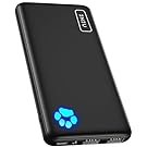 INIU Power Bank, USB C más Delgado 10000mAh Bateria Portatil, Triple 3A de Alta Velocidad Pila Portatil de Linterna Compatible con iPhone 16 15 14 13 12 11 Pro Samsung S21 S20 Xiaomi Google LG iPad