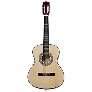 lyrlody Guitare en Tilleul, Guitare Classique à Bouton en Plastique Dur pour Amateurs débutants - Les Beatles, Paul McCartney, John Lennon, RIngo Starr, George Harrison