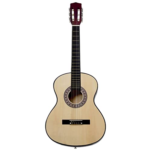 lyrlody Guitare en Tilleul, Guitare Classique à Bouton en Plastique Dur pour Amateurs débutants - Les Beatles, Paul McCartney, John Lennon, RIngo Starr, George Harrison lyrlody Guitare en Tilleul, Guitare Classique à Bouton en Plastique Dur pour Amateurs débutants