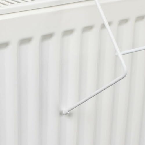 Amari Bargains Clothes Drying Rack - 2 Bar Radiator Airer - Space Saving Clothes Airer - Two Bar Lightweight Washing Line - Indoor Dryer Towel Rail - Cloth Hanging Laundry Racks - White (1) - Image 7