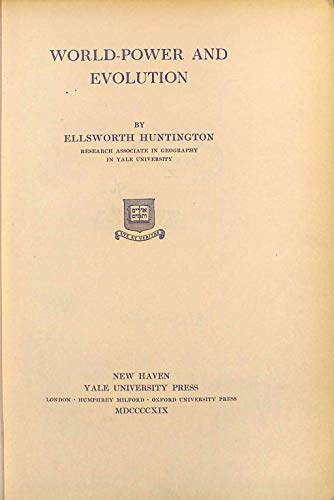 World-Power and Evolution. B0014MH5OM Book Cover