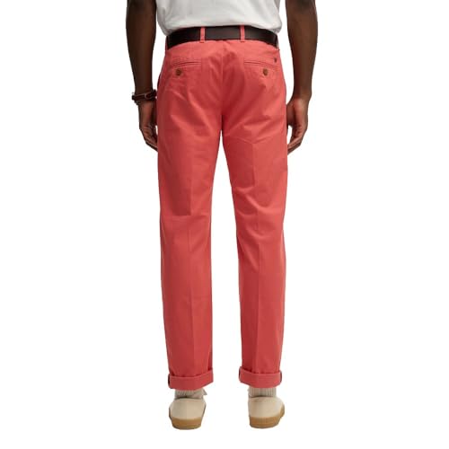 Superdry Premium Regular Chino Pantalones, Lobster Red, XS Unisex Adulto