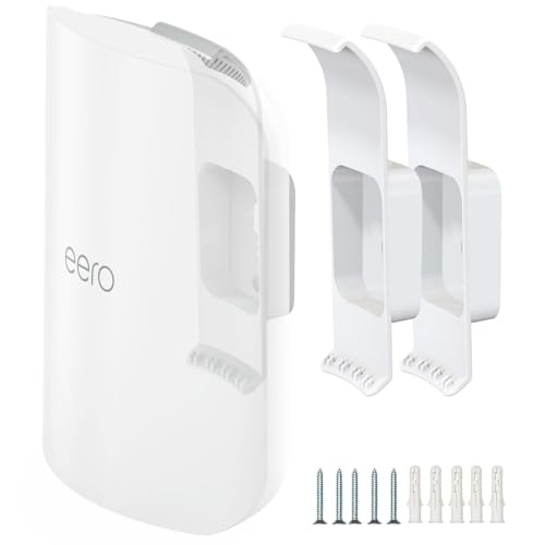 Image of Mamerry Wall Mount Bracket for eero Pro 7 Router - Space-Saving Tri-Band Wi-Fi 7 Mesh System Accessory, Easy Installation Compatible with eero Pro 7(2 Pack)