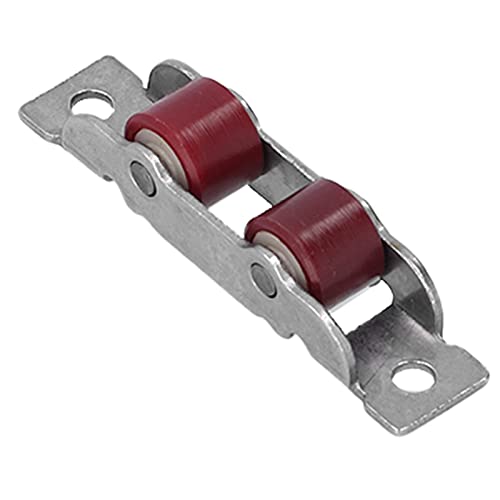 4 Conjunto de Ferragens de Rolo de Porta de Janela Deslizante de Roda Dupla, Fácil de Empurrar e Pux