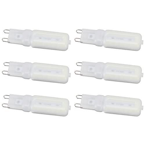 Bombilla G9 Protección Ocular Regulable 32 LED 7W Bombillas Pequeñas para Lámpara de Techo Lámpara 6 Piezas Luz Bombillas LED de 110 V Accesorios de Iluminación (#1)
